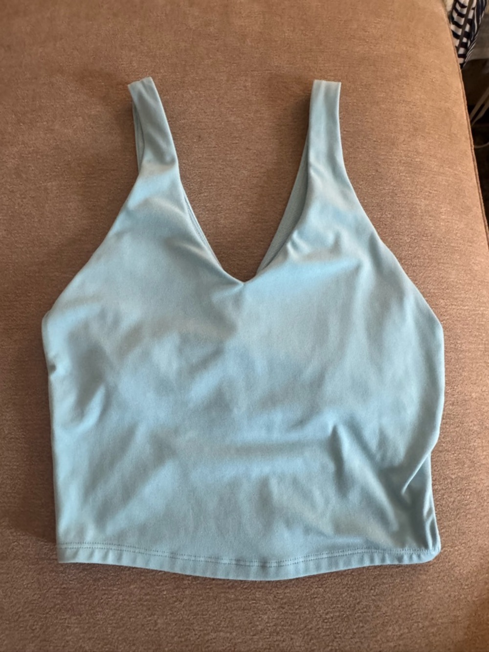 Yoga/workout baby blue tank